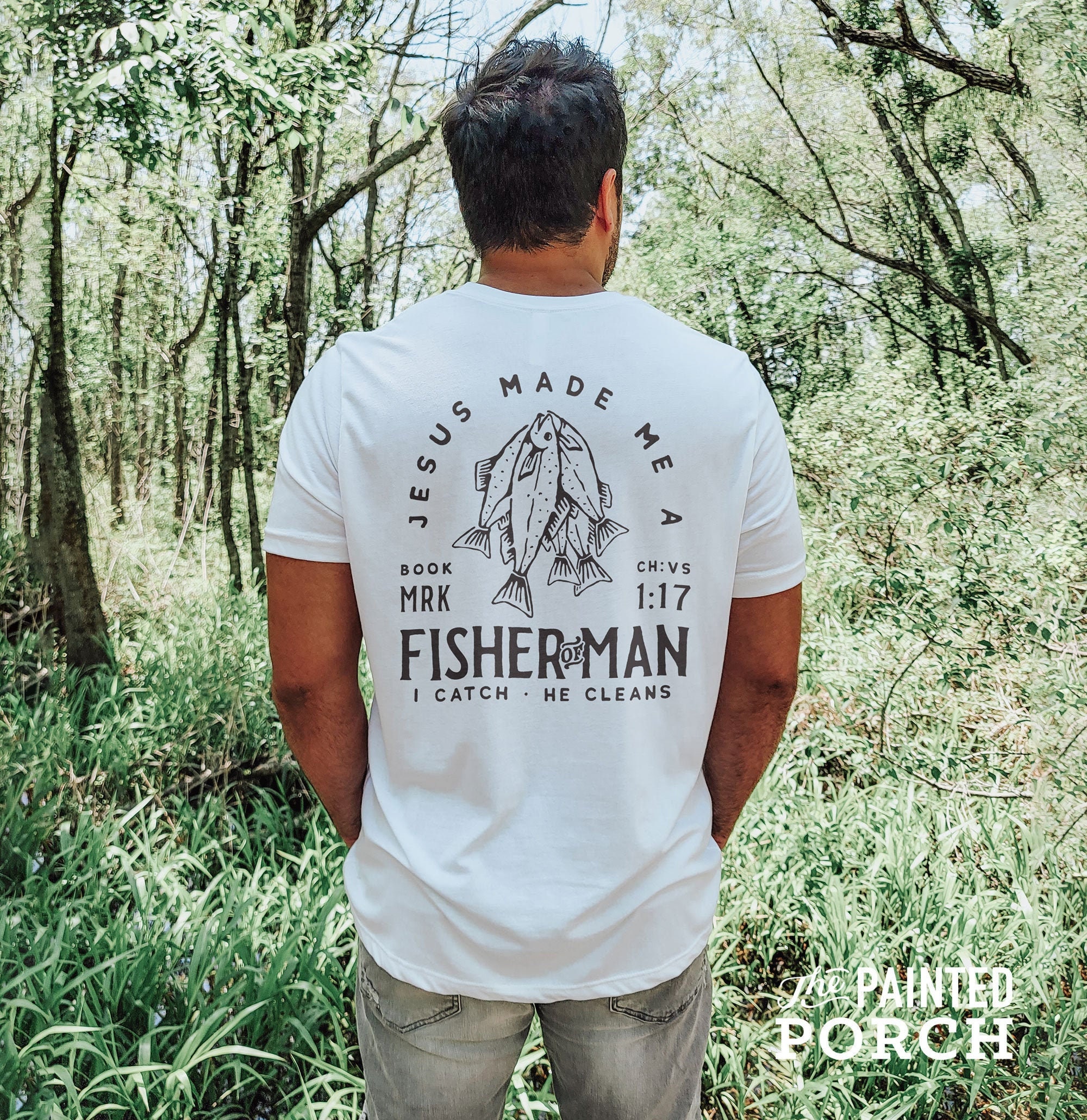 Mens Christian Shirt, Mens Christian Gifts, Fisherman Gift, Fishing Shirt,  Dad Gifts, Fisher of Men Shirt, Fishing Gifts