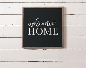 Welcome Home Wall Sign, Welcome Home Wood Sign, Entryway Sign, Wedding Gift, Foyer Sign, Welcome Sign, Housewarming Gift, Newlywed Gift,