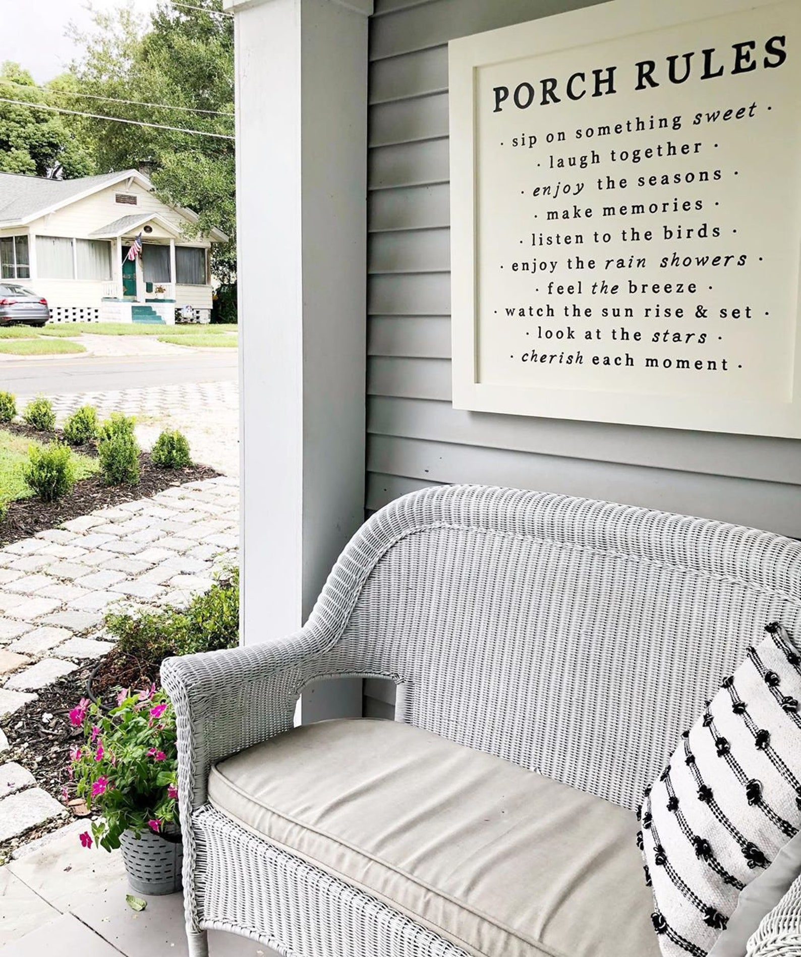 Lg Porch Rules Sign Porch Decor Porch Wall Sign Porch Etsy