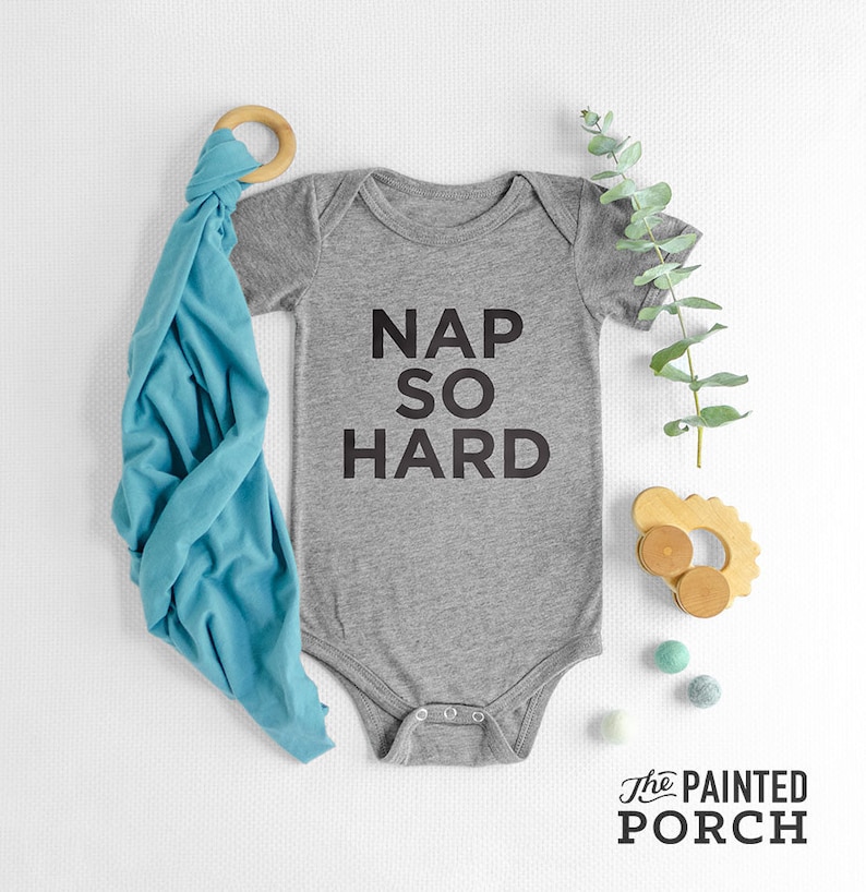 Nap So Hard Baby Onesie Cute Baby Onesie Baby Shower Gift Etsy