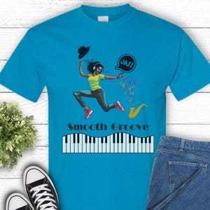 Smooth jazz vibes shirt -Retro Music Lover Tee- Vintage Jazz Gift-Instant Download Digital