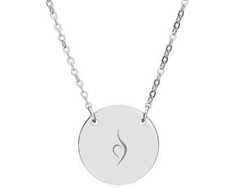 Recovery | Engraved Minimal Circle Necklace