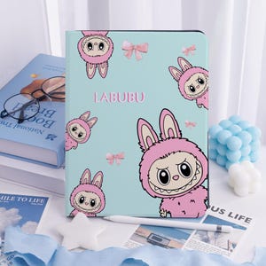 Cute Cartoon LabubuiPad Case for New iPad Pro 13 12 11 iPad Air 7/6 13" iPad Air 5 4 iPad 10/9th 2024  Stand iPad Mini 7 Cover with Pen Slot