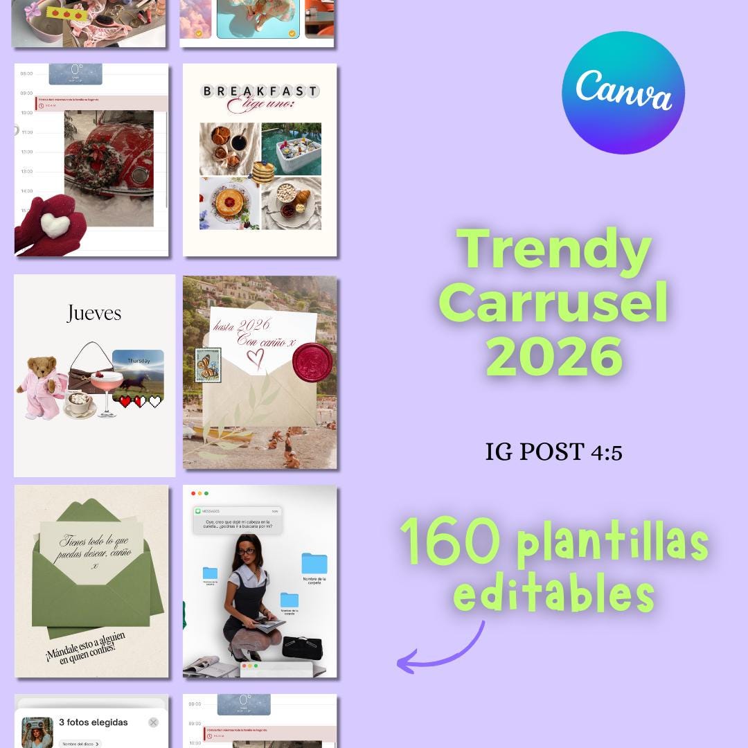 160 Trendy Carousel Templates 2026 | Canva Templates | Instagram Posts ...