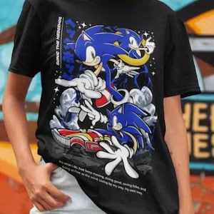 Shadow The Hedgehog T-Shirt Heroes Tee Sonic Heroes Vintage Gift Shirt All Size