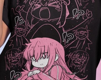 Camiseta de anime de Kessoku Band / Ropa urbana de manga japonés