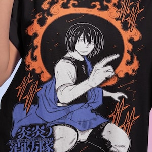 Benimaru Shinmon T Shirt, Fire Force Shirt, Shinra Kusakabe Shirt, Enen no Shouboutai, Anime Shirt, Manga Shirt, Akitaru Obi, Maki