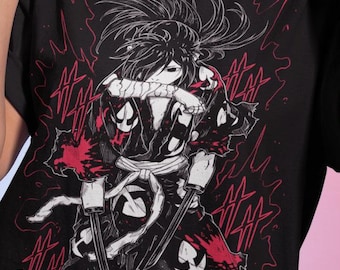 Camiseta unisex Hyakkimaru Dororo, camiseta de manga de anime, sudadera divertida, camiseta gráfica, camiseta linda, regalo para amantes del anime