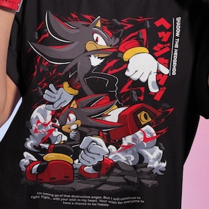 Shadow The Hedgehog T-Shirt Heroes Tee Sonic Heroes Vintage Gift Shirt All Size