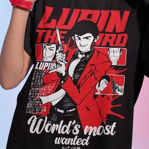 ルパン三世 LUPIN Ⅲ tシャツ アニメ 漫画 Lupin the Third T-shirt, Japan Anime Tee, Unisex Cotton
