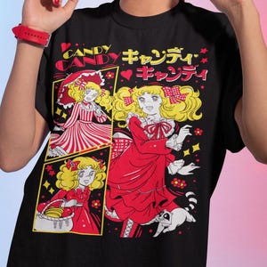 Candy Candy Vintage Portrait, Best Friend T-Shirt Anime Lovers T-Shirt for woman,Kyandi Kyandi Tee for Youth,Bday Shirt,Gift for BFF, 70&#39;s