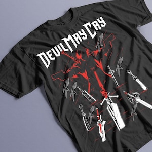 Dante Shooting DMC Premium Unisex T-shirt, May Cry DMC3 Premium Unisex T-shirt