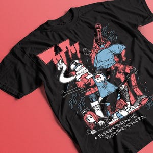 Haruko Haruhara Unisex Heavy Cotton Tee -flcl Shirt,flcl Tshirt,flcl T Shirt,fooly Cooly Shirt,anime Shirt,anime