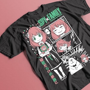 Anime Familie T-shirt Unisex, Familien Geschenk, Anime Manga Shirt, Anime Shirt, grafisches Anime T-Shirt, Manga Shirt, Japan