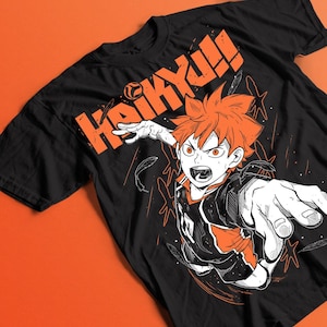 Volleyball Fan Gift, Haik7yuu Shirt, Japanese Anime T-shirt, Manga Lover Top, Cosplay Costume
