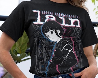 Serial Experiments Lain 日本の T シャツ ユニセックス 大人 メンズ