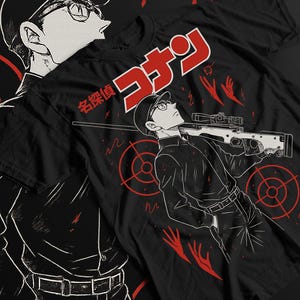 Vintage 90s Detective Conan Anime Tshirt, Unisex Tee, Manga Lover Gift, Retro Cotton Shirt, Detective Conan Fan Apparel