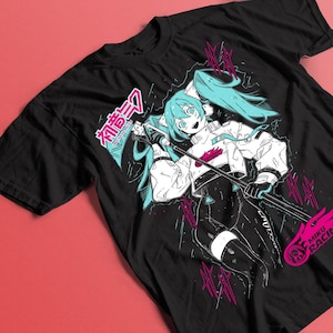 初音ミク Tシャツ アニメ ガール Kawaii Project Diva