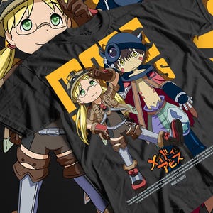 Anime Kawai nanachi faputa Daily manga Black Shirt