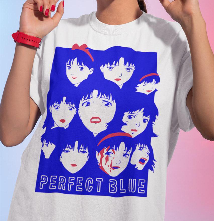 パーフェクトブルー 霧越未麻 Tシャツ、アニメシャツ、マンガシャツ