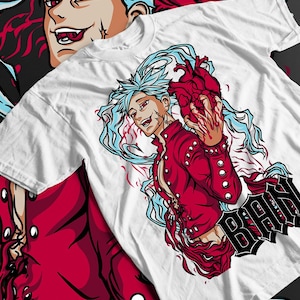 Nanatsu no Taizai T-Shirt, The Seven Deadly Sins Shirt, Anime Shirt, T Shirt, Manga, Meliodas, Ban, Escanor, T-Shirt, Aesthetic, Unisex Tee