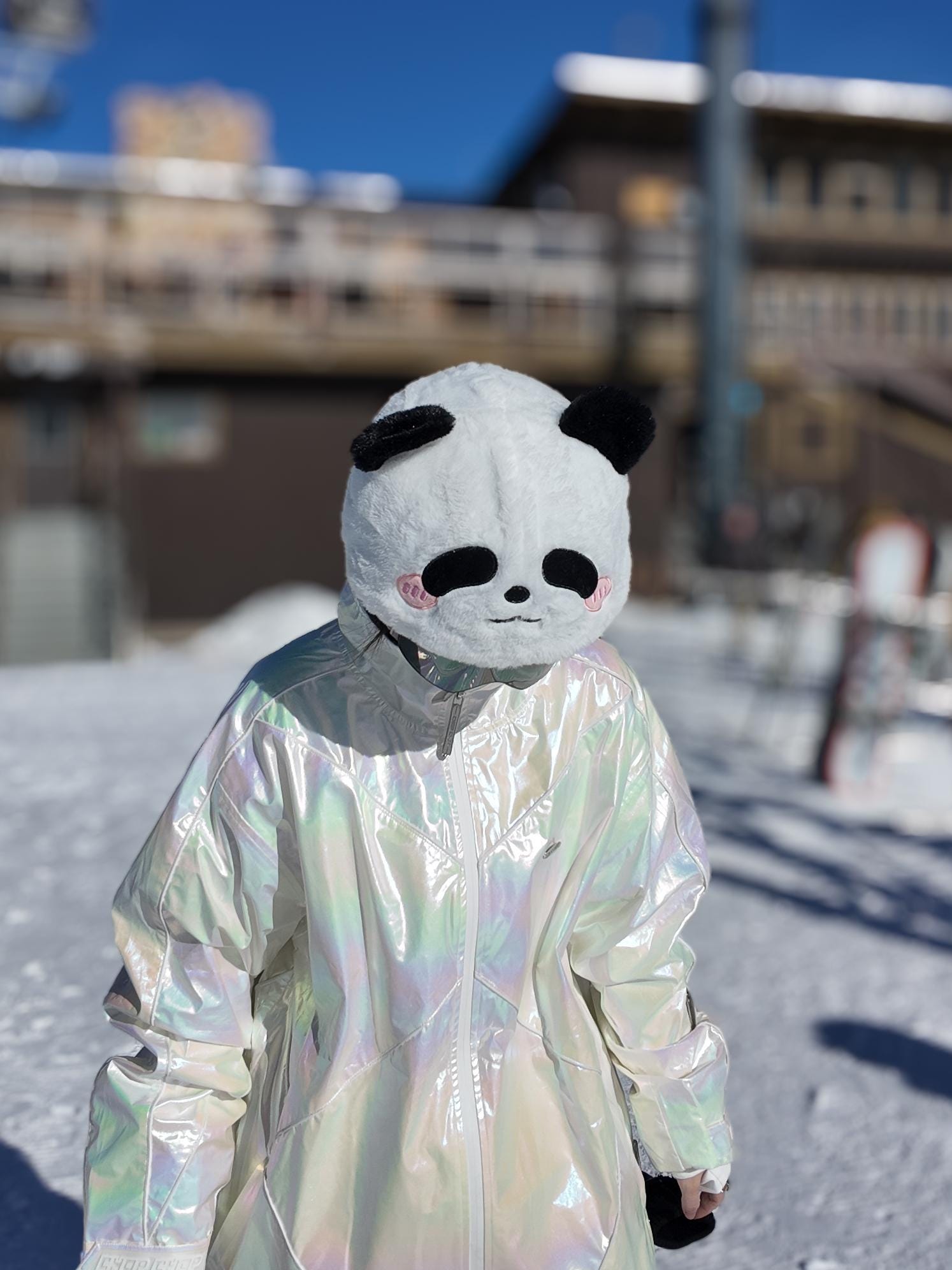 Snowboard Panda Helmhoezen, Snowboard Helm Cover - Zachte Snowboard