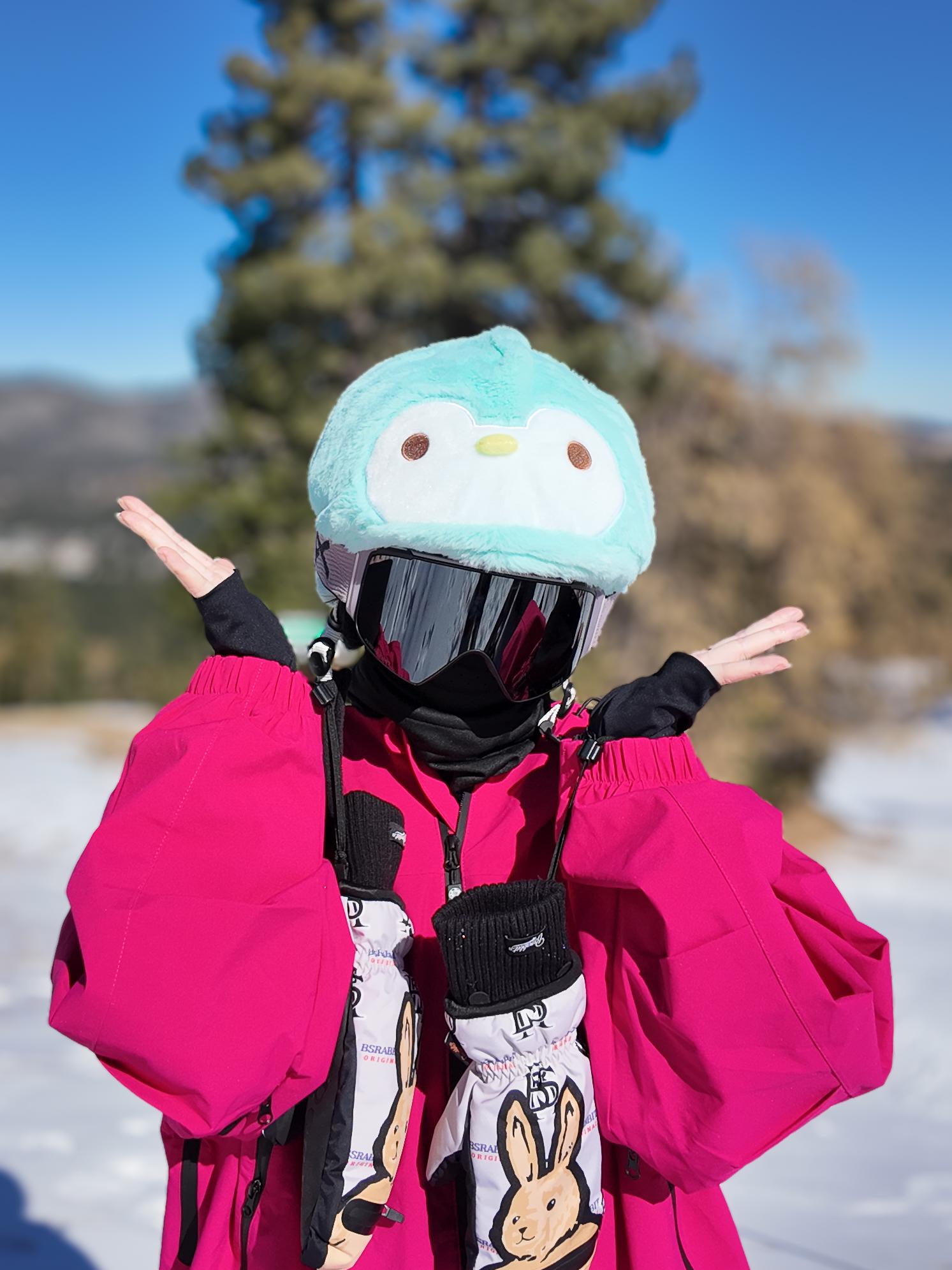 cute snowboard helmet Ski Cover gently squeeze out excess water and hang to dry Ski Helmet Cover - Blushing