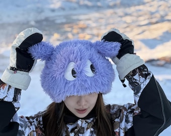 furry snowboard helmet ParaWild Unicorn Horn Cover - Stick-On Plush Decoration for Kids & Adults | Fits Any Ski, Snowboard, Bike, or Skate Helmet | Helmet Accessories to snow helmet for athletes across the globe. Fur ski helmet cover -