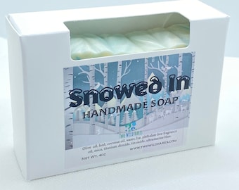 SNOWED IN, Cherry, Lime and Citrus, Handmade Soap, 4oz, Two Wild Hares, Natural Soap