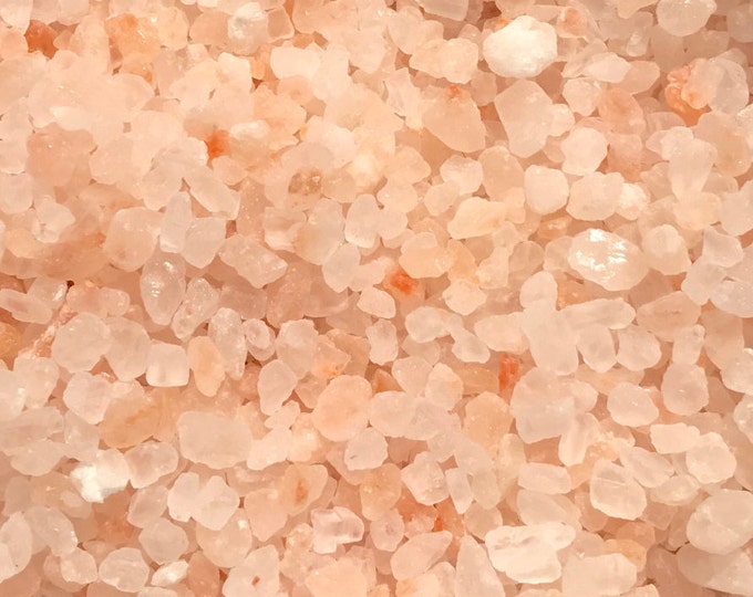 6lb PINK HIMALAYAN Sea Salt, 2-3mm, Medium Grain, Natural, Remineralizing, Free Usa Ship, Two Wild Hares