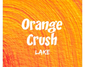 4oz ORANGE CRUSH Lake Fd&c Yellow 6, 41% High Dye Load, Batch Certified, Powdered Cosmetic Colorant, Two Wild Hares