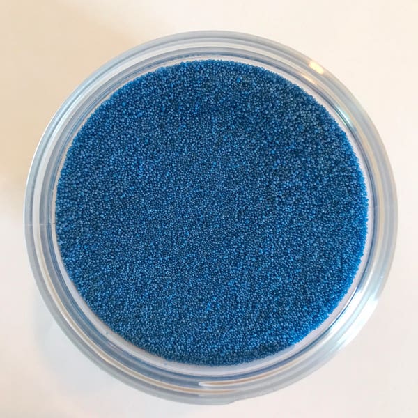JOJOBA BEADS INDIGO Blue, 20/40, Exfoliant, Safe Alternative to Microbeads for Bath Products, Biodegradable, Environmentally friendly, Wax