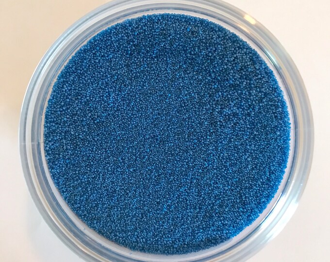 JOJOBA BEADS INDIGO Blue, 20/40, Exfoliant, Safe Alternative to Microbeads for Bath Products, Biodegradable, Environmentally friendly, Wax