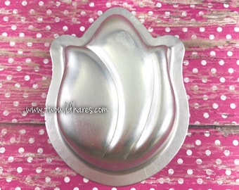 TULIP Bath Bomb Mold, Metal, 4"x3"