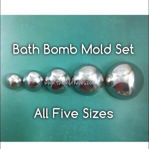 MEGA Bath Bomb Mold 5 Sizes Stainless Heavy Duty Won't image 3