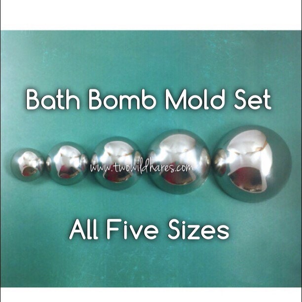 MEGA Bath Bomb Mold, 5 Sizes, Stainless, Heavy Duty, Won't Dent