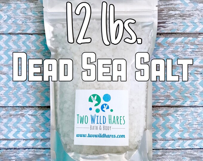 12lbs DEAD SEA Salt, Coarse Grain, Remineralizing Salt From Israel, Free Usa Ship, Two Wild Hares