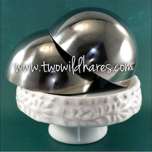 3″ BATH BOMB Mold, 76mm, Heavy Duty, Stainless Steel, Won't Dent Like Others, Two Wild Hares