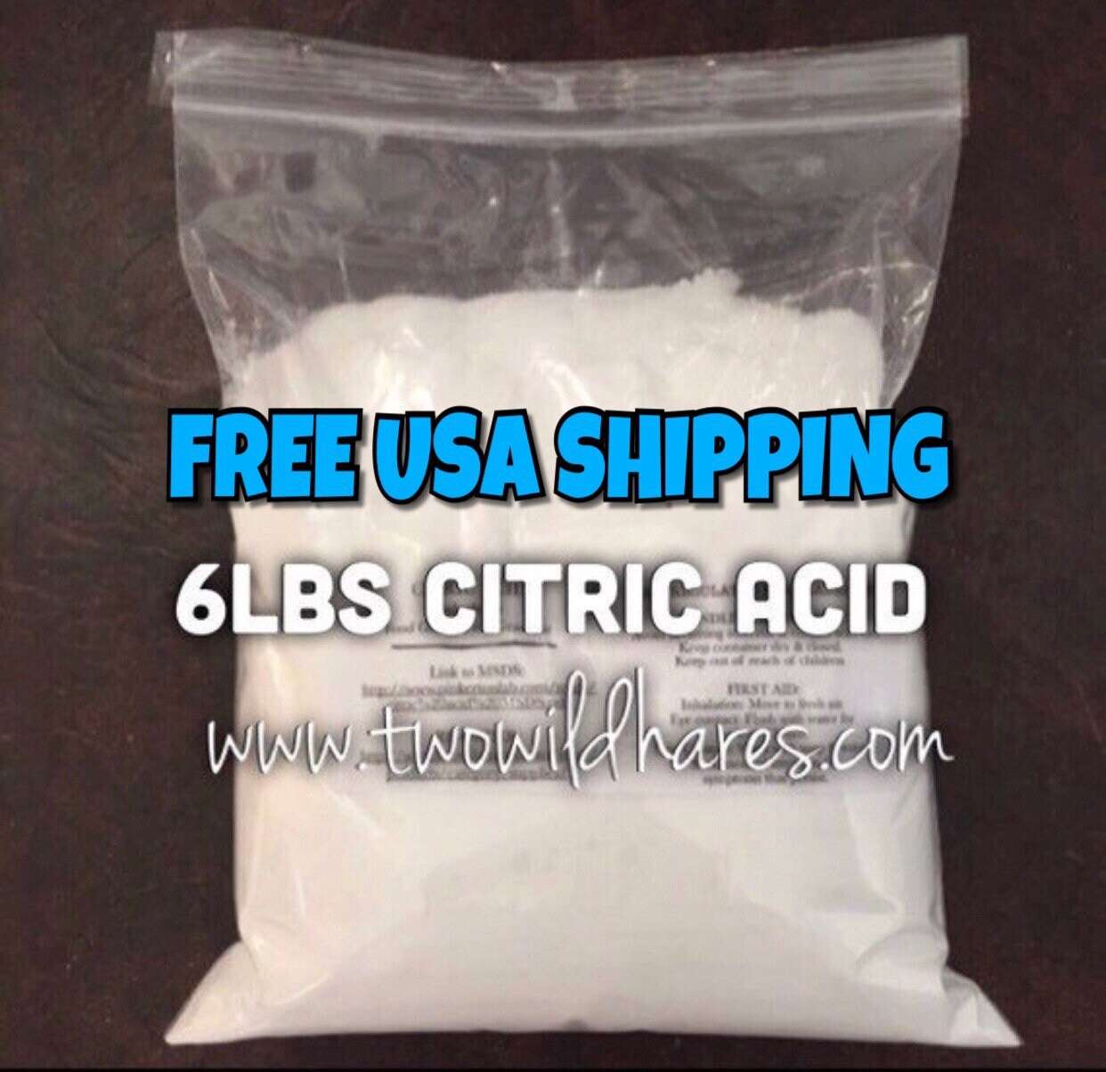 Citric Acid - 6lb Pure for Bath Bombs