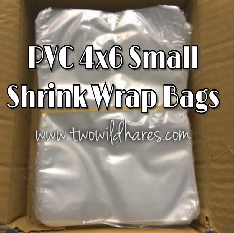 100PVC Shrink Wrap Bags High Clarity Low Heat Required Two Etsy