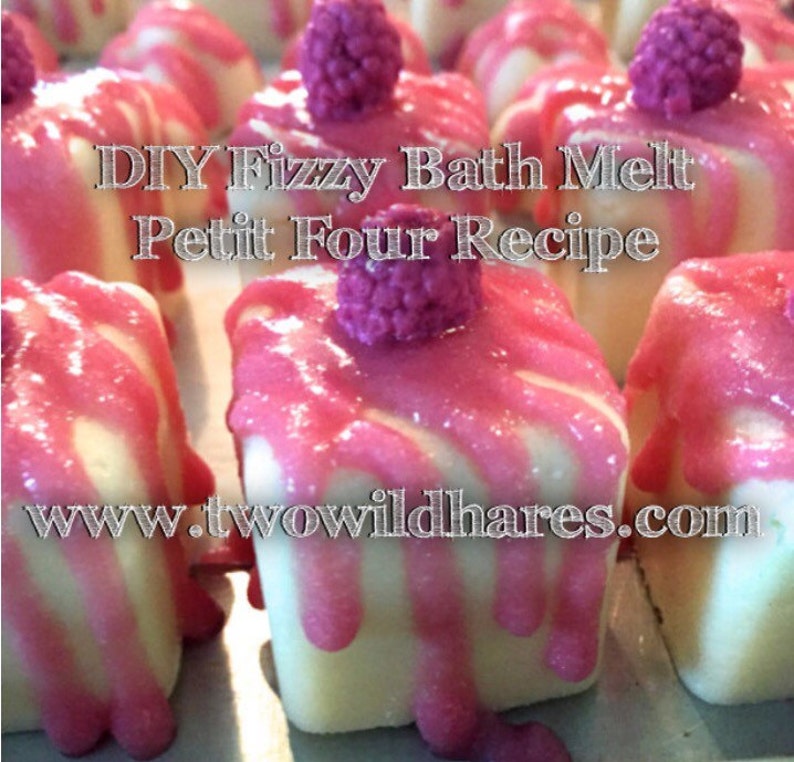 DIY Fizzy BATH MELT Petit Fours Recipe & Tutorial, Step By Step, Two Wild Hares image 1