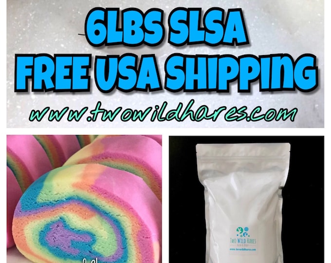 6lbs SLSa Eco-certified Surfactant, Lathanol, LAL Coarse, Sodium Lauryl Sulfoacetate, Bubbles, Bath, DIY, Two Wild Hares