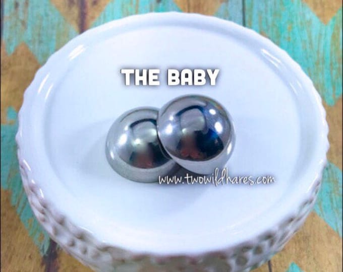 1″ THE BABY Bath Bomb Mold, 25mm, Heavy Duty, Stainless Steel, Gumball Size, Won't Dent, DIY Bath Bomb, Two Wild Hares