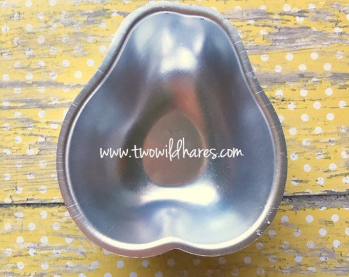 PEAR Bath Bomb Mold, Metal, 3 1/4" Long, 1 1/2" deep, Two Wild Hares