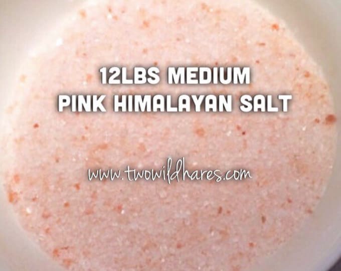 12lb PINK HIMALAYAN Sea Salt, Medium Grain
