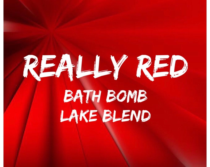 4oz REALLY RED Bath Bomb Lake Blend, High Dye %, Cosmetic Colorant, Batch Certified, Container Packaging, Two Wild Hares