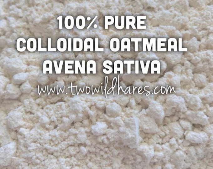 2lb COLLOIDAL OATS, Certified Organic Avena Sativa, Water Soluble Skin Conditioner, Real/Not Ground Oats, Two Wild Hares