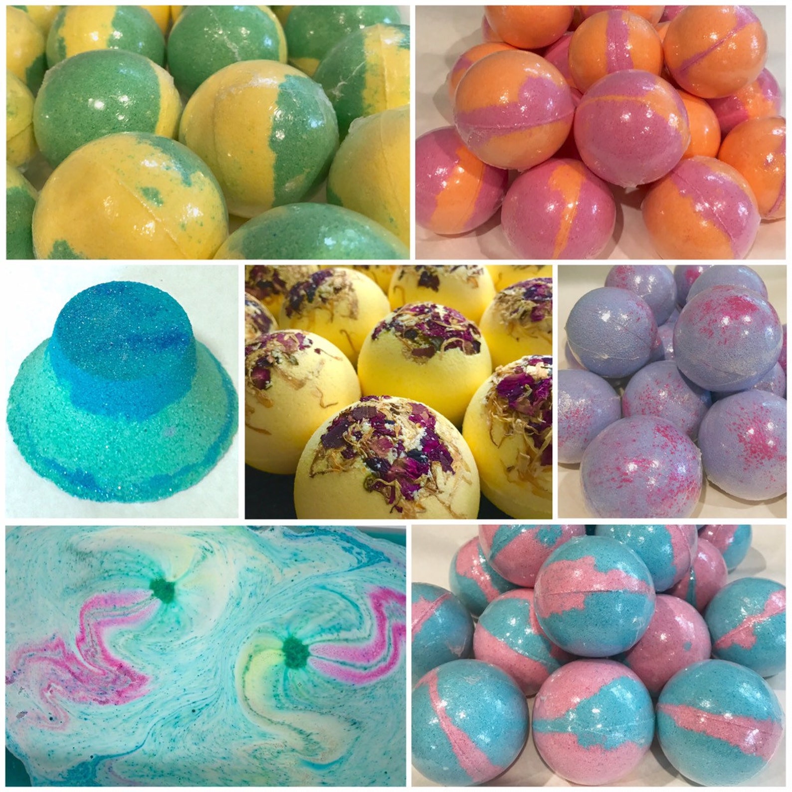 DIY BATH BOMB Recipe & Tutorial Guide Bath Bomb Making Step Etsy