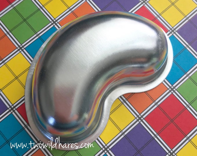 JELLY BEAN Bath Bomb & Baking Mold, Metal, 3 1/2 x 1 3/4 x1 1/8" Two Wild Hares