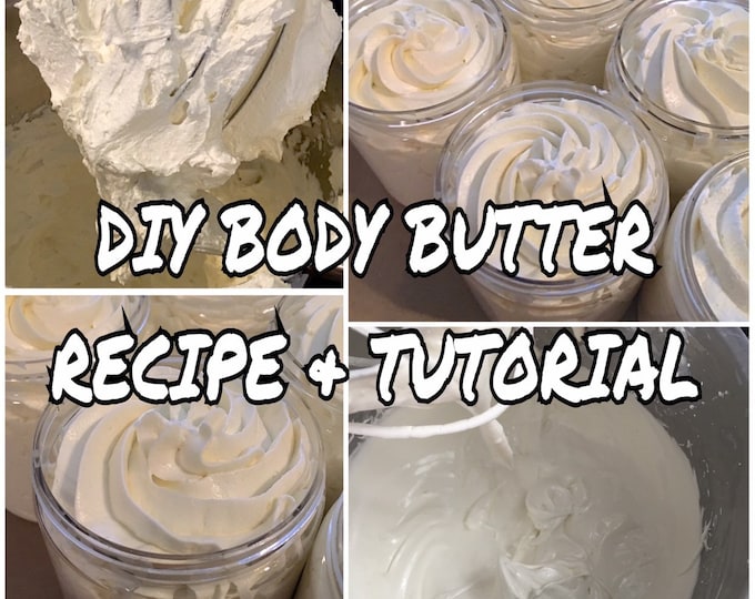 DIY Whipped BODY BUTTER Recipe & Step by Step Picture Tutorial, Moisturizer, Cream, How To, Two Wild Hares